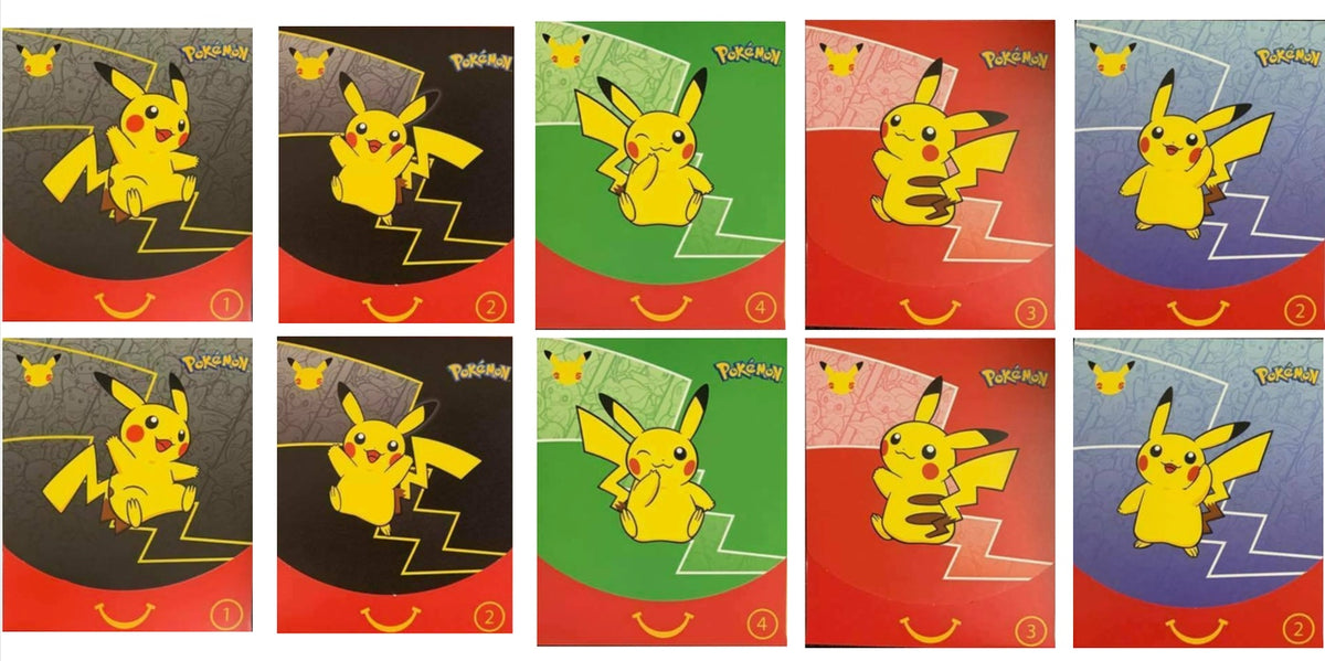 25th Anniversary Pokemon Mcdonald Packs and Toys