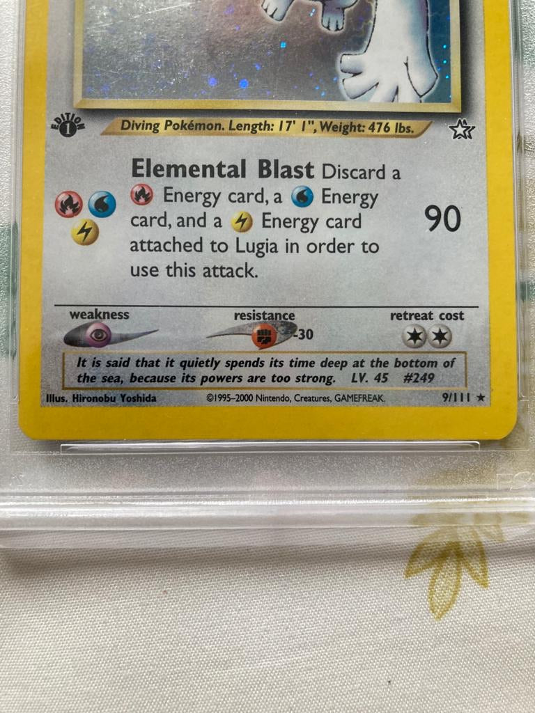 Lugia Neo Genesis First Edition PSA 8 – Card Journeys