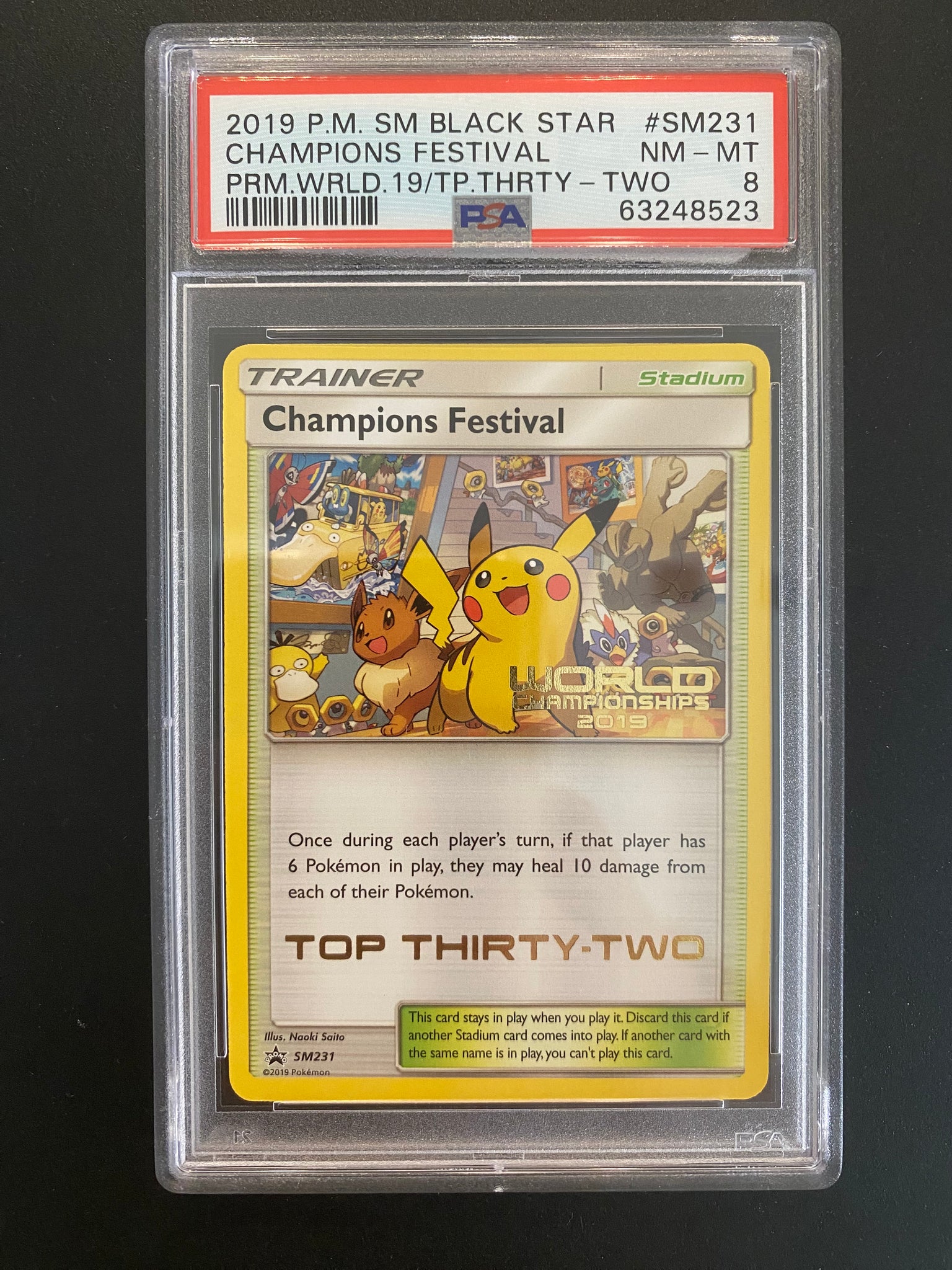 Champions Festival 2019 Top 32 PSA 8 (Worlds Promo) – Card Journeys