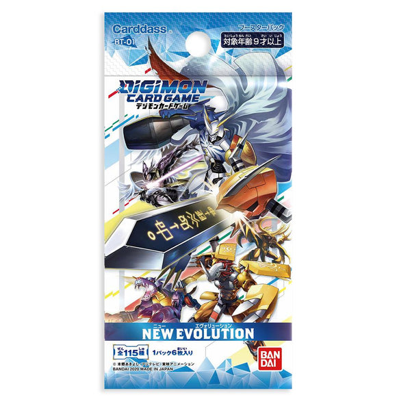 digimon card game new evolution 1x New Evolutions Booster Pack