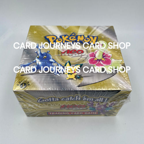 Neo Genesis First Edition English Booster Box WOTC | Card Journeys Card Shop Neo Genesis First Edition English Booster Box WOTC | Card Journeys Card Shop