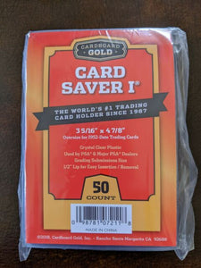 Cardboard Gold Card Saver II - 50 Count!