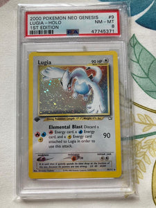 Lugia Neo Genesis First Edition PSA 8 Card Journeys Lugia Neo Genesis First Edition PSA 8 Card Journeys